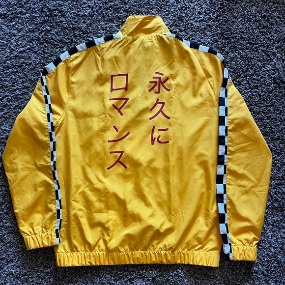 Forever21 Mens Yellow Windbreaker - Picture 2 of 2